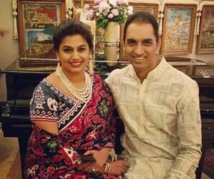 G.V. Sanjay Reddy with wife