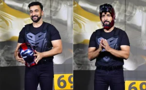 raj kundra masked person