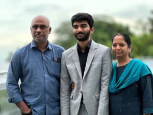 Gukesh parents