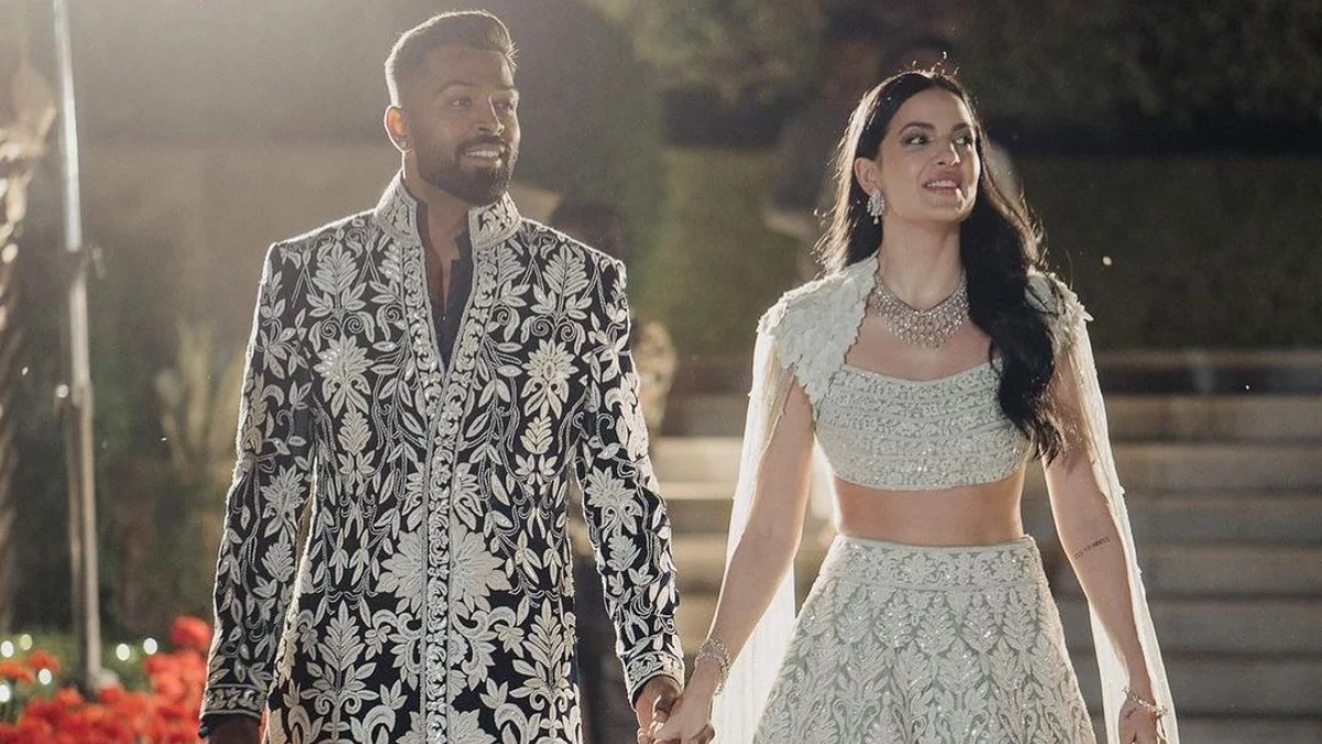 Nataša Stanković With Hardik Pandya