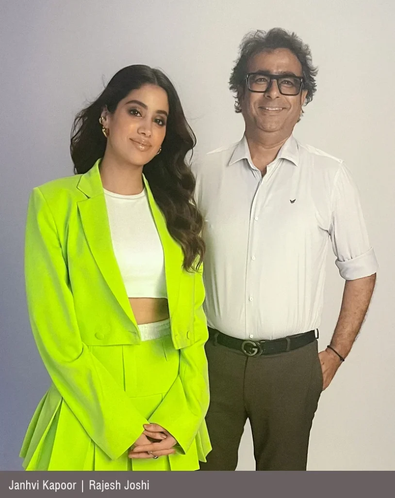 Rajesh Joshi Founder of Chariot Media with janhvi kapoor